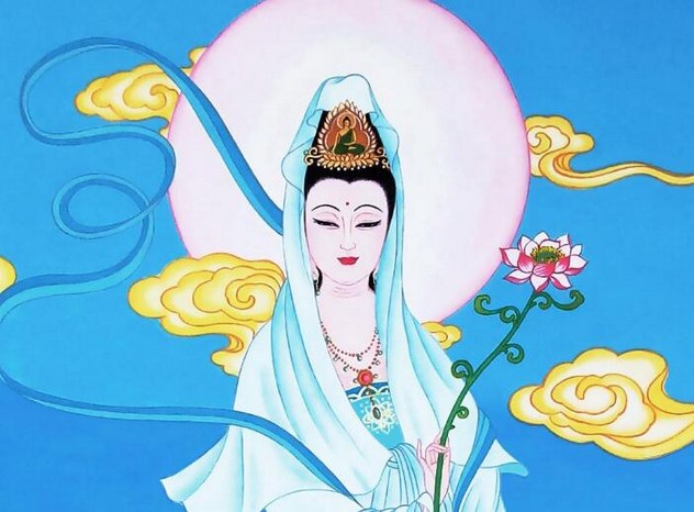 高僧得观音菩萨劝导，精勤修行净土法门